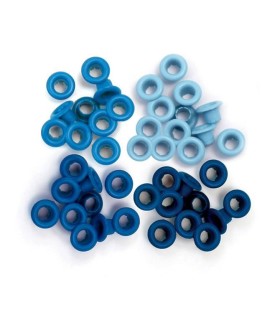 EYELETS OJALES REMACHES WE R MEMORY KEEPERS  BLUE