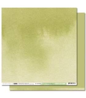 Cahier d'automne papel básico 9 verde hojarasca Les Ateliers de karine