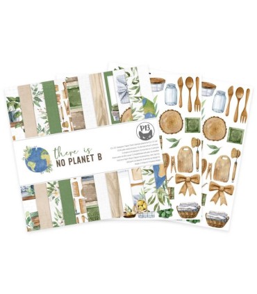 Combo NATURALEZA PAPELES + 2 STICKERS + 2 DIE CUTS There is no planet B P13