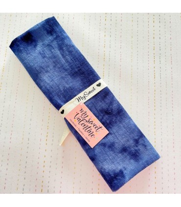 Mysweet Basics tela azul decolorada algodón 35x45cm aprox