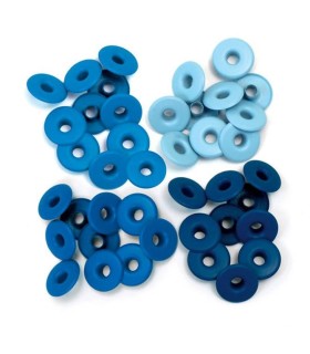 WIDE EYELETS OJALES REMACHES WE R MEMORY KEEPERS  TONOS AZULES