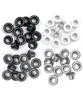 EYELETS OJALES REMACHES WE R MEMORY KEEPERS GRIS STANDARD