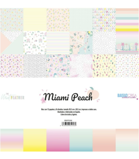 Miami Peach Stack de papeles The Mint Feather