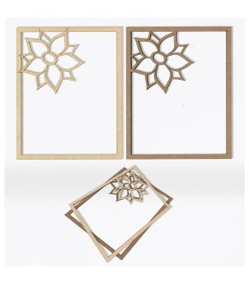 Decorando la navidad shaker flor de pascua marco portada + acetato Artis decor