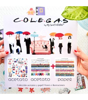 C·O·L·E·G·A·S 3 hojas Acetatos recortables y cartulina especial recortable By Mysweet