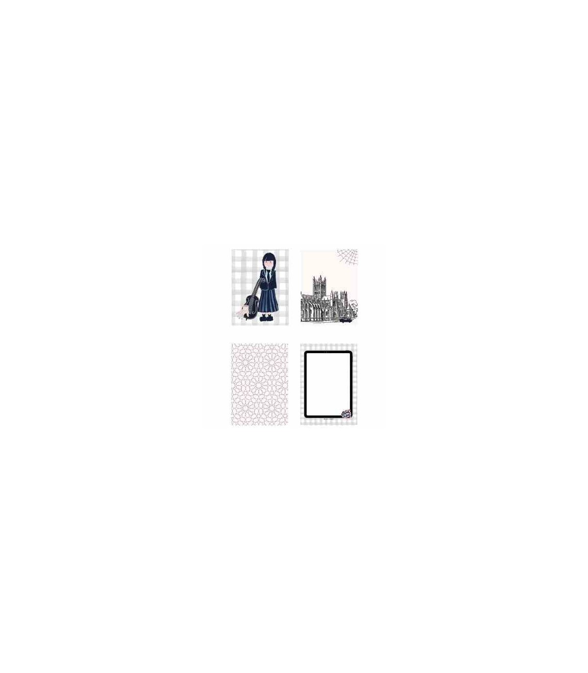 Colección Digital Merlina Adams A4 By Mysweet Miércoles