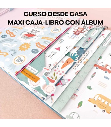 Curso Online Maxi Caja Libro con maxi álbum My Sweet Valentine Scrapbooking