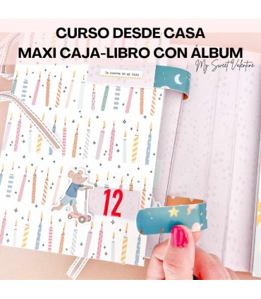Curso Online Maxi Caja Libro con maxi álbum My Sweet Valentine Scrapbooking