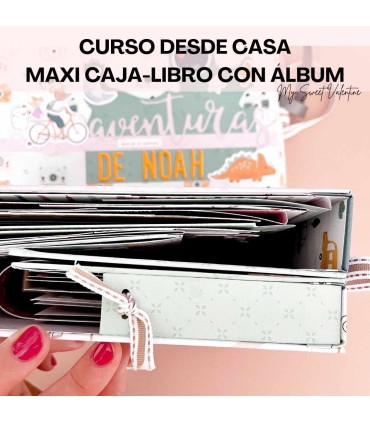 Curso Online Maxi Caja Libro con maxi álbum My Sweet Valentine Scrapbooking