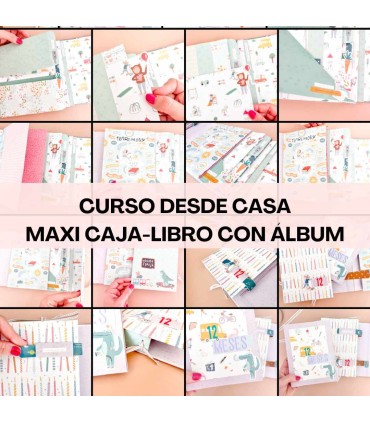 Curso Online Maxi Caja Libro con maxi álbum My Sweet Valentine Scrapbooking