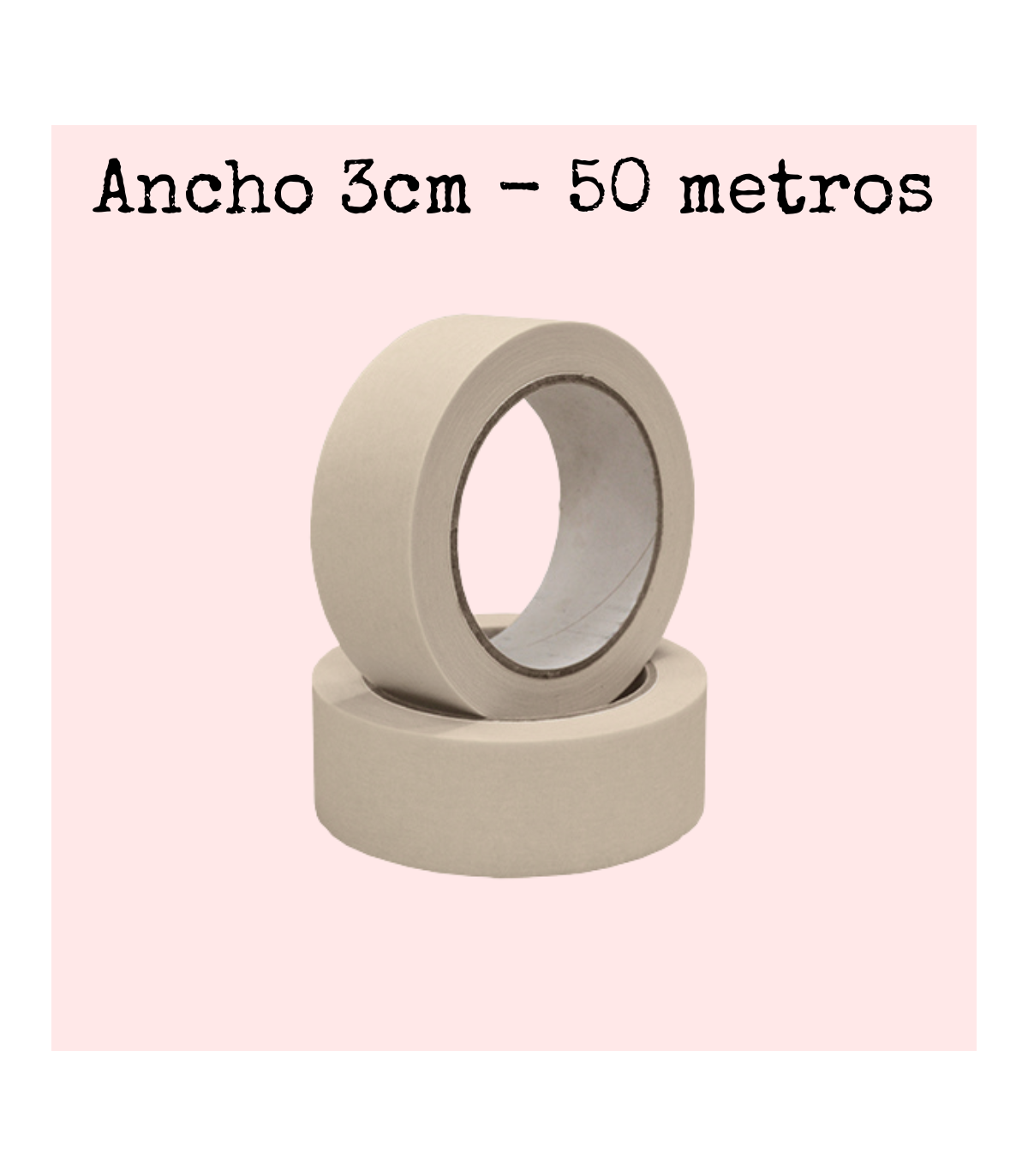Cinta craft blanca 3cm x 50m carrocero o pintor