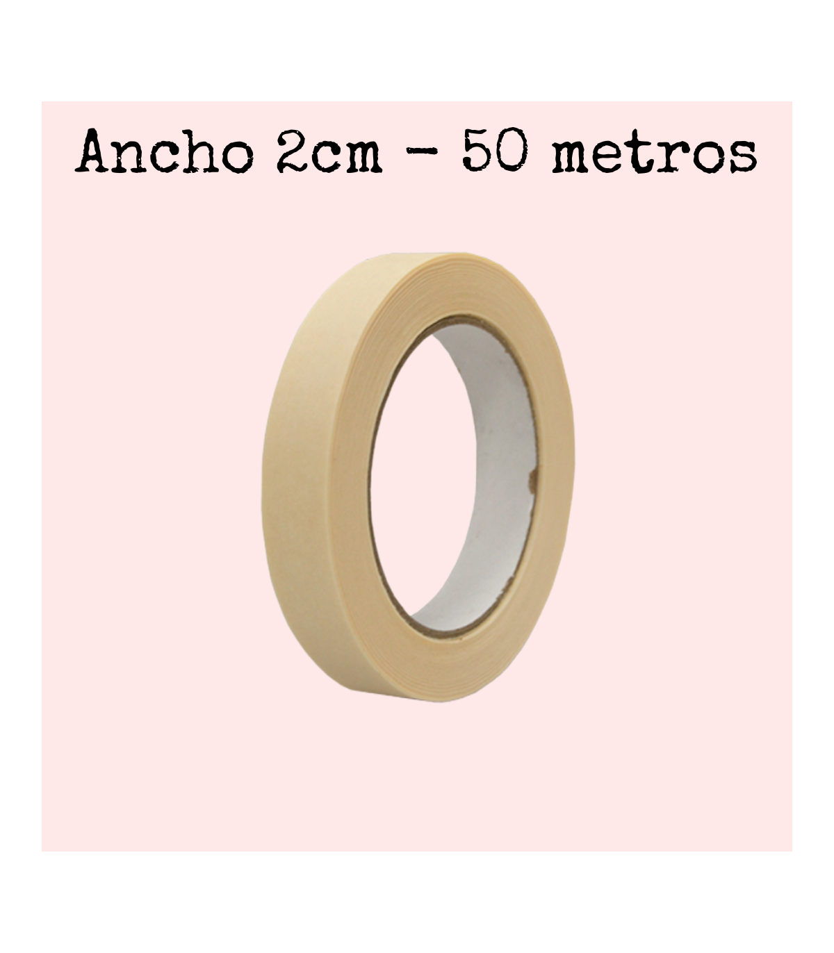 Cinta craft blanca 2cm x 50m carrocero o pintor