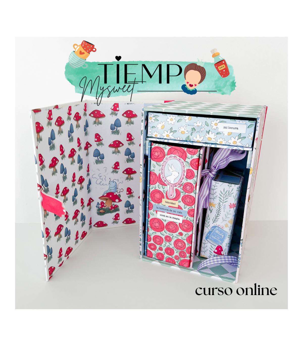 Curso online Tiempo by Mysweet Armario álbum y caja
