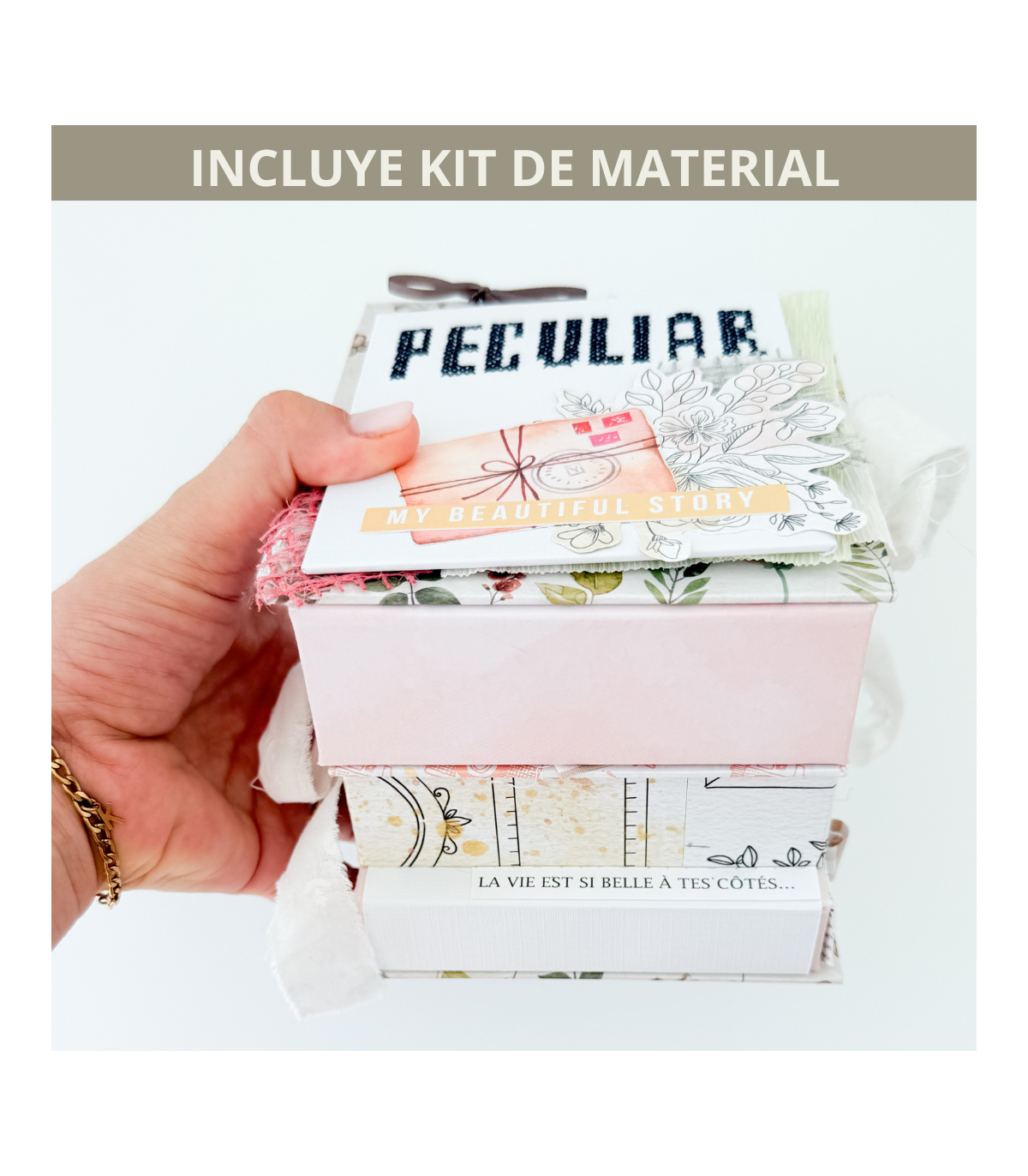 Curso online CON material scrapbooking Peculiar My Sweet Valentine