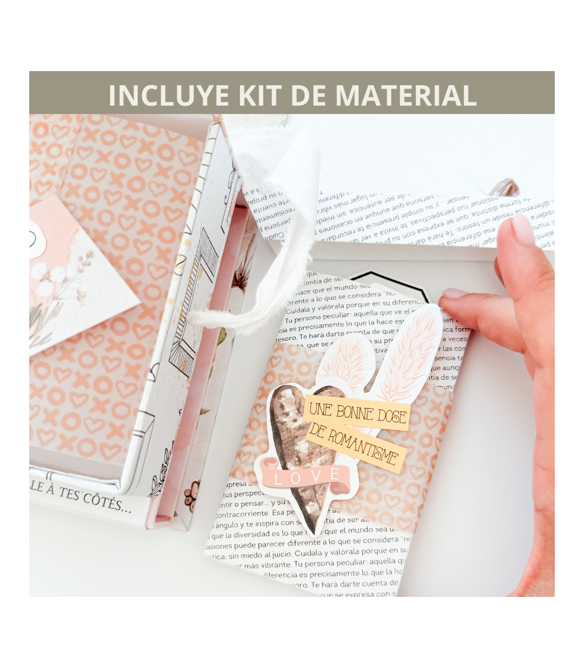 Curso online CON material scrapbooking Peculiar My Sweet Valentine