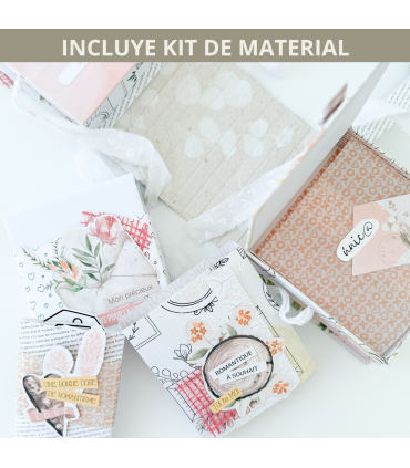 Curso online CON material scrapbooking Peculiar My Sweet Valentine