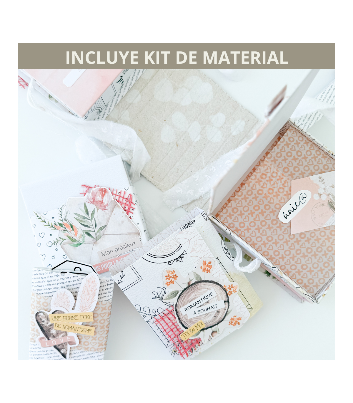 Curso online CON material scrapbooking Peculiar My Sweet Valentine