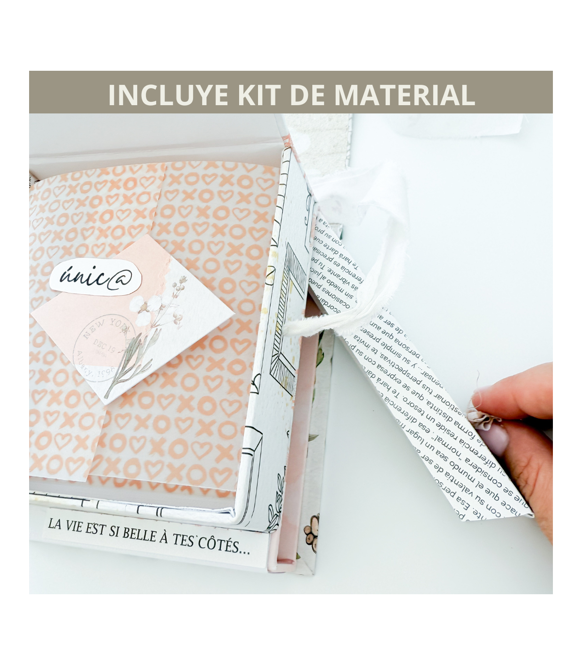 Curso online CON material scrapbooking Peculiar My Sweet Valentine