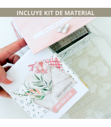 Curso online CON material scrapbooking Peculiar My Sweet Valentine
