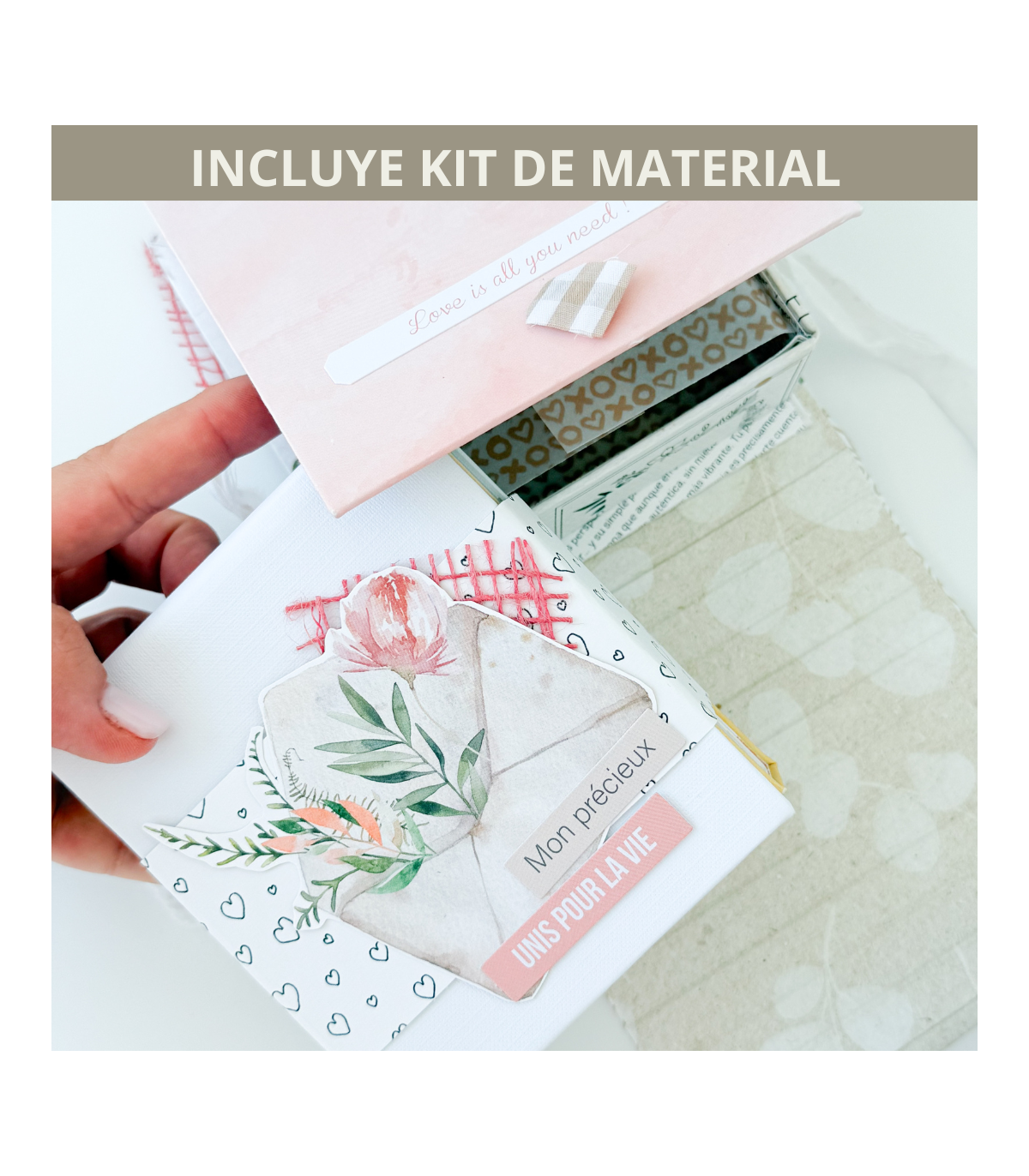 Curso online CON material scrapbooking Peculiar My Sweet Valentine