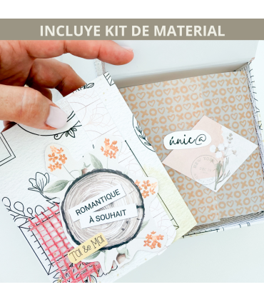 Curso online CON material scrapbooking Peculiar My Sweet Valentine