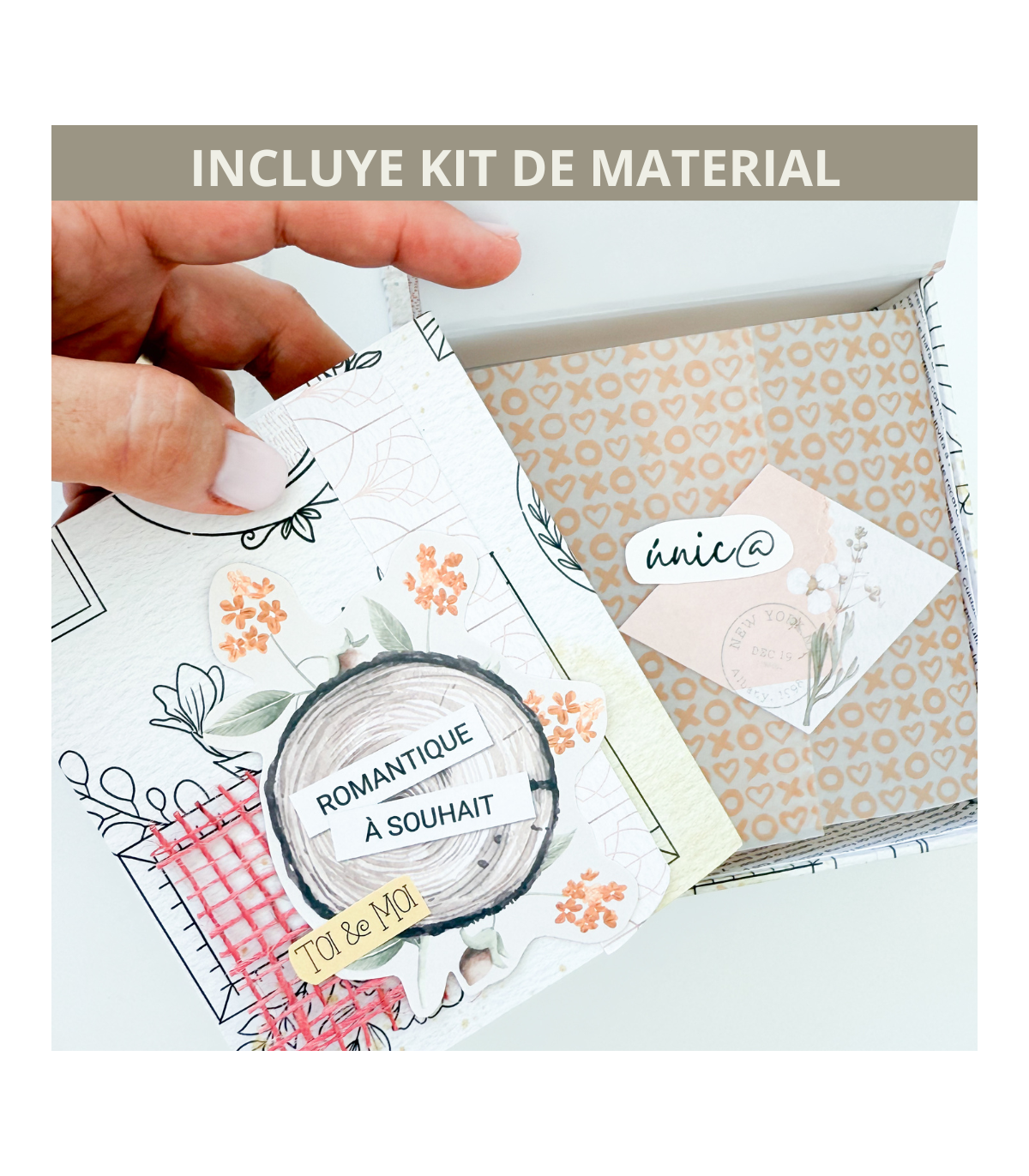 Curso online CON material scrapbooking Peculiar My Sweet Valentine