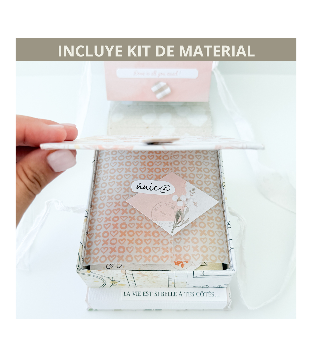 Curso online CON material scrapbooking Peculiar My Sweet Valentine