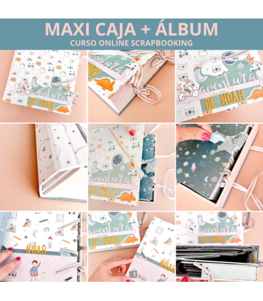 Curso Online Maxi Caja Libro con maxi álbum My Sweet Valentine Scrapbooking