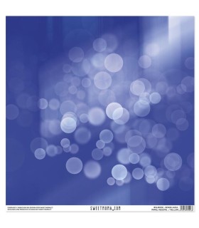 Sweet Möma vellum – Bokeh azul – (12×12″) colección 21