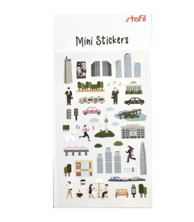 Stafil mini stickers city 10x19 cm