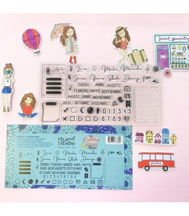 Piccolina Brava Culo inquieto Set sellos journaling 21x11cm My Sweet valentine