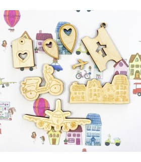 Piccolina Brava Set maderas viaje My Sweet Valentine