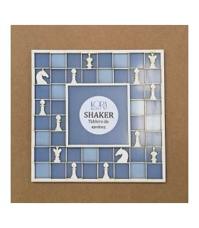 Kora shaker tablero de ajedrez 20,5x20,6 cm