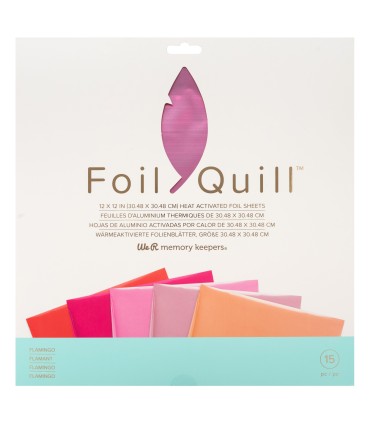 We are memory keepers foil pack foil quill flamingo 30 piezas 12x12"